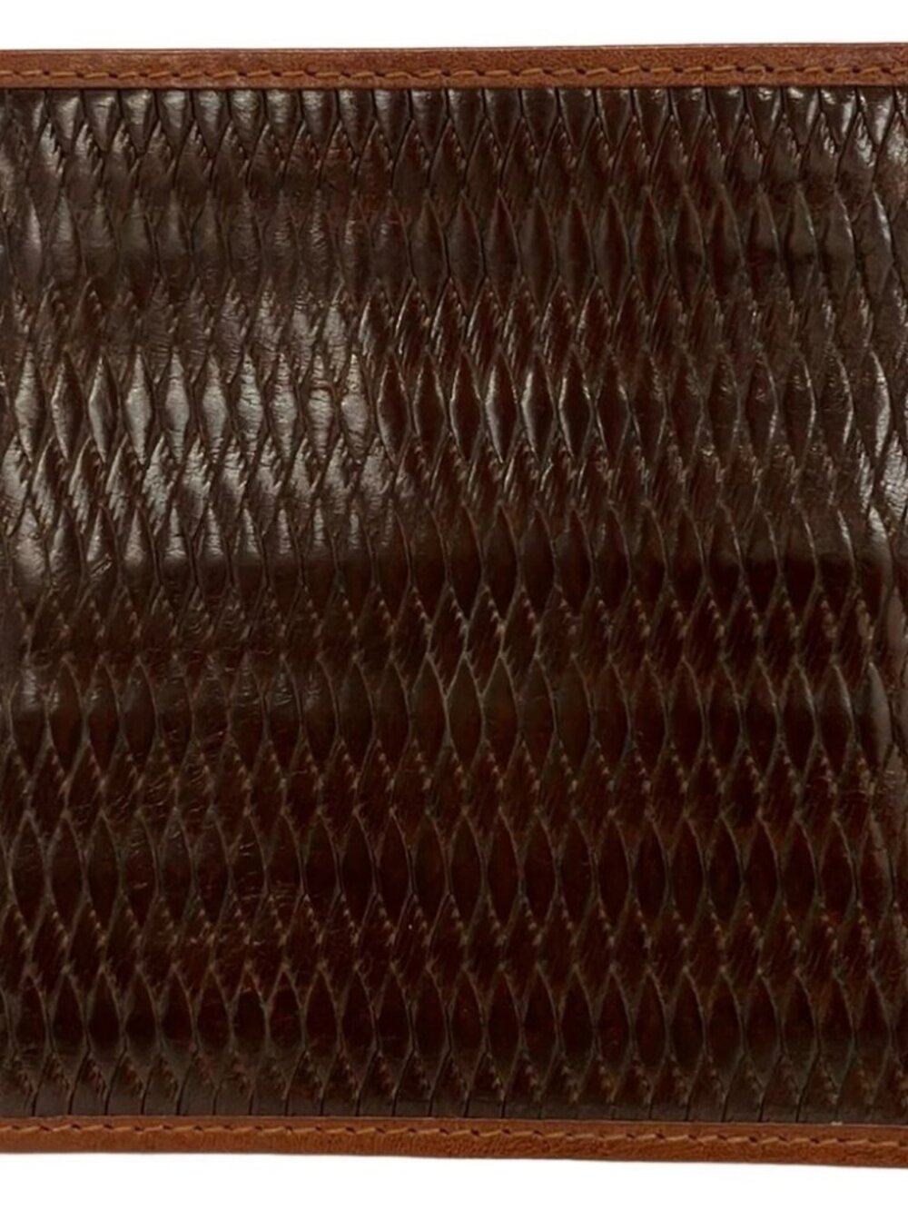 BALLY Dark Brown Leather Bill Holder